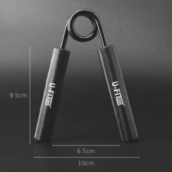 U-Fit One 3 Delige Metal Handtrainer Set - 90kg, 113kg, 136kg - Grip Trainer - Handknijper - Knijphalter - Armtrainer - Hand Knijper - Handgripper - Heavy Gripper - Onderarm - Buigveer - Zwart -Merkloos Winkel 1200x1200 2471