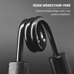 U-Fit One 3 Delige Metal Handtrainer Set - 90kg, 113kg, 136kg - Grip Trainer - Handknijper - Knijphalter - Armtrainer - Hand Knijper - Handgripper - Heavy Gripper - Onderarm - Buigveer - Zwart -Merkloos Winkel 1200x1200 2472