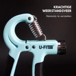 U-Fit One Handtrainer - 10 To 60kg - Handknijper - Knijphalter - Vingertrainer - Onderarm Grip Trainer - Lichtblauw -Merkloos Winkel 1200x1200 2481