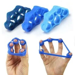 Vingerstretcher Siliconen | Vingergripper | Vinger Training | Handtrainer - Handgripper | Yoga Stretcher | Finger Exercises | Vinger Oefening - Blauw (4KG - 8.8LB) -Merkloos Winkel 1200x1200 2542
