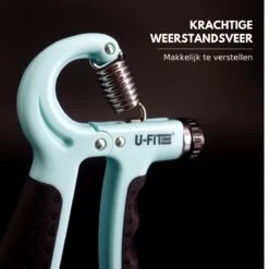 U-Fit One Teller Handtrainer 10 Tot 60kg - Verstelbare Handgrip - Handknijper - Vingertrainer - Onderarm Grip Trainer - Lichtblauw -Merkloos Winkel 1200x1200 2598