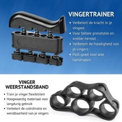 KANGKA 6 Delige Handtrainer Set – Verstelbare Handknijper - Handgrip - Vingertrainer - Onderarm Grip Trainer – Stressbal, Knijphalter, Stretcher & Grip Bal -Merkloos Winkel 1200x1200 2607