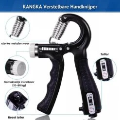 KANGKA 6 Delige Handtrainer Set – Verstelbare Handknijper - Handgrip - Vingertrainer - Onderarm Grip Trainer – Stressbal, Knijphalter, Stretcher & Grip Bal -Merkloos Winkel 1200x1200 2611
