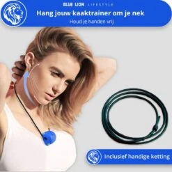 Blue Lion Kaaktrainer - Kaaklijn Trainer - Kaak Trainer Met Opbergdoos En Ketting - 2 Extra Bijtstrips - Jawline Trainer -Merkloos Winkel 1200x1200 2624