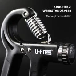 U-Fit One Handtrainer 10 Tot 60kg - Verstelbare Handgrip - Handknijper - Vingertrainer - Onderarm Grip Trainer - Zwart - Inclusief Ebook -Merkloos Winkel 1200x1200 2638