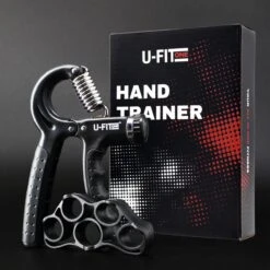U-Fit One Handtrainer 10 Tot 60kg - Verstelbare Handgrip - Handknijper - Vingertrainer - Onderarm Grip Trainer - Zwart - Inclusief Ebook -Merkloos Winkel 1200x1200 2642