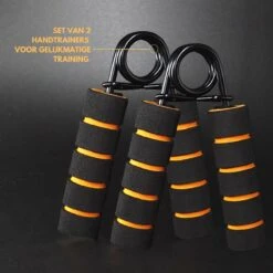 U Fit One 2 Stuks Handtrainer Set - 25kg Weerstand - Handknijper - Knijphalter- Onderarm Trainer Fitness - Grip - Grijper - Hand Trainer - Grip Trainer - RSI - Pols -Merkloos Winkel 1200x1200 2646