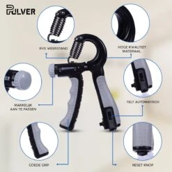 Pulver -Handtrainer 10 To 60kg Met Vingertrainer - Handknijper- Knijphalter - Armtrainer – Gewichten - Hand Knijper Set - Handgripper - Hand Gripper - Grip - Onderarm Trainer - Buigveer – Grip Trainer - Vinger - Hand Spier - Fitness - Grijs 17 Pulver -Handtrainer 10 To 60kg Met Vingertrainer - Handknijper- Knijphalter - Armtrainer – Gewichten - Hand Knijper Set - Handgripper - Hand Gripper - Grip - Onderarm Trainer - Buigveer – Grip Trainer - Vinger - Hand Spier - Fitness - Grijs -Merkloos Winkel 1200x1200 2662