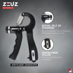 ZEUZ® 5-Delige Fitness Handtrainer Set – Trainer Voor Hand, Onderarm, Pols & Vingers – Stressbal, Knijphalter, Stretcher & Grip Bal – Anti RSI -Merkloos Winkel 1200x1200 2714