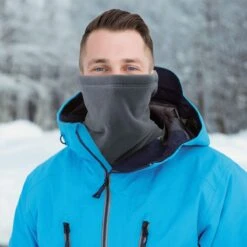 TwinQ Colsjaal Fleece - Bandana- Nekwarmer - Sjaal - Zwart Grijs - 2 Stuks -Merkloos Winkel 1200x1200 275