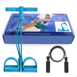 AWEMOZ Elastische Buikspiertrainers - Inclusief Springtouw - Ab Trainer - Ab Roller - Ab Wheel - Buikspierwiel - Buikspieren - Total Abs -Merkloos Winkel 1200x1200 2821