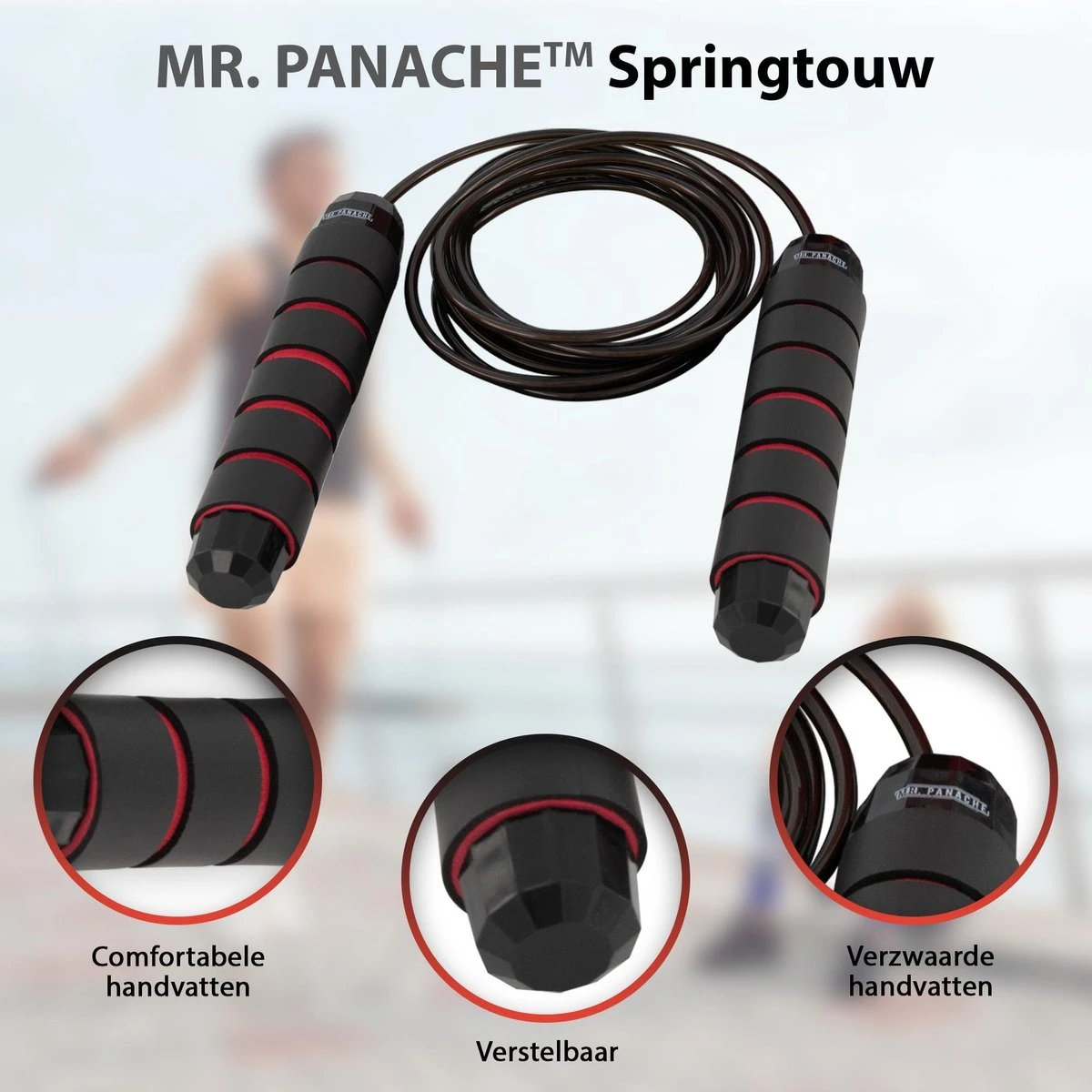 Merkloos MR. PANACHE Premium Ab Roller - Springtouw - Trainingswiel - Ab Trainer - Ab Wheel - Buikspiertrainer - Jump Rope - Cadeautip 8 Merkloos MR. PANACHE Premium Ab Roller - Springtouw - Trainingswiel - Ab Trainer - Ab Wheel - Buikspiertrainer - Jump Rope - Cadeautip - Afbeelding 6