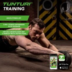 Tunturi AB Roller- Buikspiertrainer - Trainingswiel - Met NBR Kniemat - Incl. Gratis Fitness App -Merkloos Winkel 1200x1200 2855