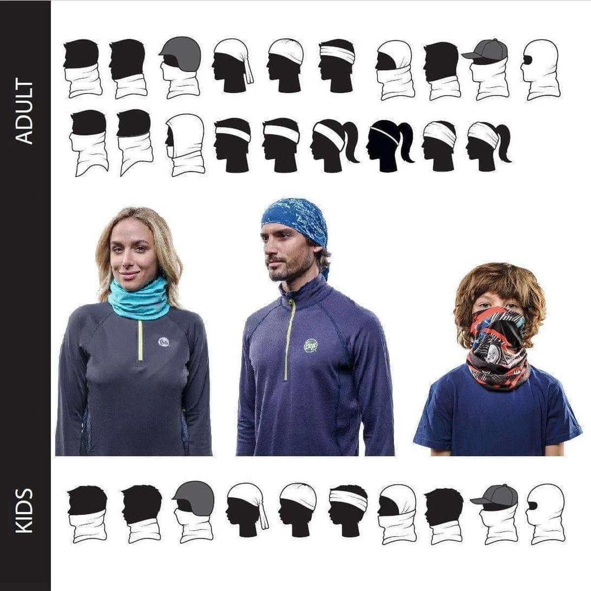 BUFF® Original Nekwarmer Unisex - One Size 10 BUFF® Original Nekwarmer Unisex - One Size - Afbeelding 8