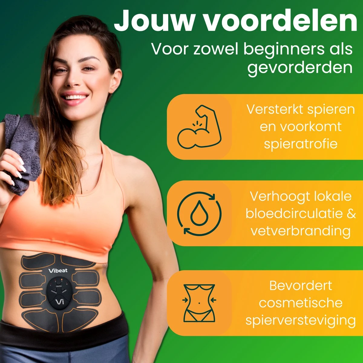 EMS Buikspieren Trainer Elektrisch - AB Trainer - Afslankband - Spierstimulator - Sixpack Buiktrainer - Buikspiertrainer - USB Oplaadbaar - Incl. 24 Gel Pads - Incl. E-book 19 EMS Buikspieren Trainer Elektrisch - AB Trainer - Afslankband - Spierstimulator - Sixpack Buiktrainer - Buikspiertrainer - USB Oplaadbaar - Incl. 24 Gel Pads - Incl. E-book - Afbeelding 17