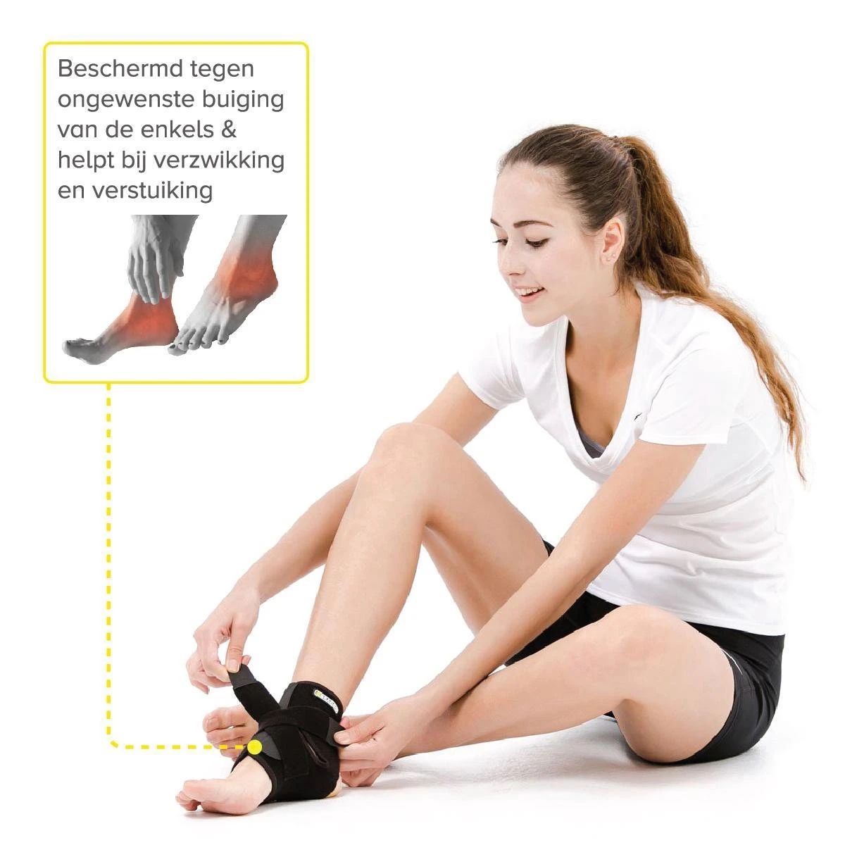 Bracoo FS10 Enkelbandage - Multifunctionele En Ademende Compressie - Verstelbaar Neopreen Enkelbrace - Zwart - S/M 4 Bracoo FS10 Enkelbandage - Multifunctionele En Ademende Compressie - Verstelbaar Neopreen Enkelbrace - Zwart - S/M - Afbeelding 2