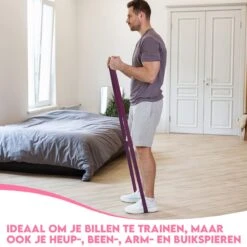 Resistance Band Weerstandsbanden Fitness Elastiek - Set Van 5 - Bootybands - Billen En Buikspieren Trainen - Roze En Paars -Merkloos Winkel 1200x1200 2937