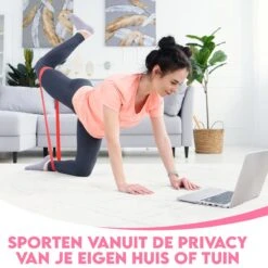 Resistance Band Weerstandsbanden Fitness Elastiek - Set Van 5 - Bootybands - Billen En Buikspieren Trainen - Roze En Paars -Merkloos Winkel 1200x1200 2938