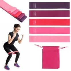 Resistance Band Weerstandsbanden Fitness Elastiek - Set Van 5 - Bootybands - Billen En Buikspieren Trainen - Roze En Paars -Merkloos Winkel 1200x1200 2940