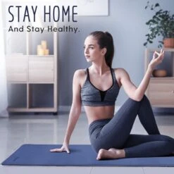 Saferell Antislip Yogamat - Paars - Gemaakt Van TPE Met Extra Dik (6mm) - Sportmat Fitness Mat Duurzaam Paars- Hypoallergene Yoga Mat Met Draagband - 183 Cm X 61 Cm X 0,6 Cm -Merkloos Winkel 1200x1200 2952