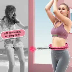 Zoluko Hoelahoep - Incl. E-Book - Hula Hoop - Hoepel - Hoelahoep Fitness - Hula Hoop Fitness - Fitness Hoepel - Weighted Hula Hoop - Weight Hoop - Hoelahoep Met Gewicht - Hoelahoep Volwassenen - Hoepel Fitness - Body Hoop - 1.7 KG - Roze -Merkloos Winkel 1200x1200 2984