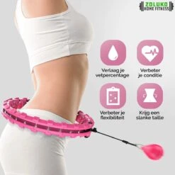 Zoluko Hoelahoep - Incl. E-Book - Hula Hoop - Hoepel - Hoelahoep Fitness - Hula Hoop Fitness - Fitness Hoepel - Weighted Hula Hoop - Weight Hoop - Hoelahoep Met Gewicht - Hoelahoep Volwassenen - Hoepel Fitness - Body Hoop - 1.7 KG - Roze -Merkloos Winkel 1200x1200 2990