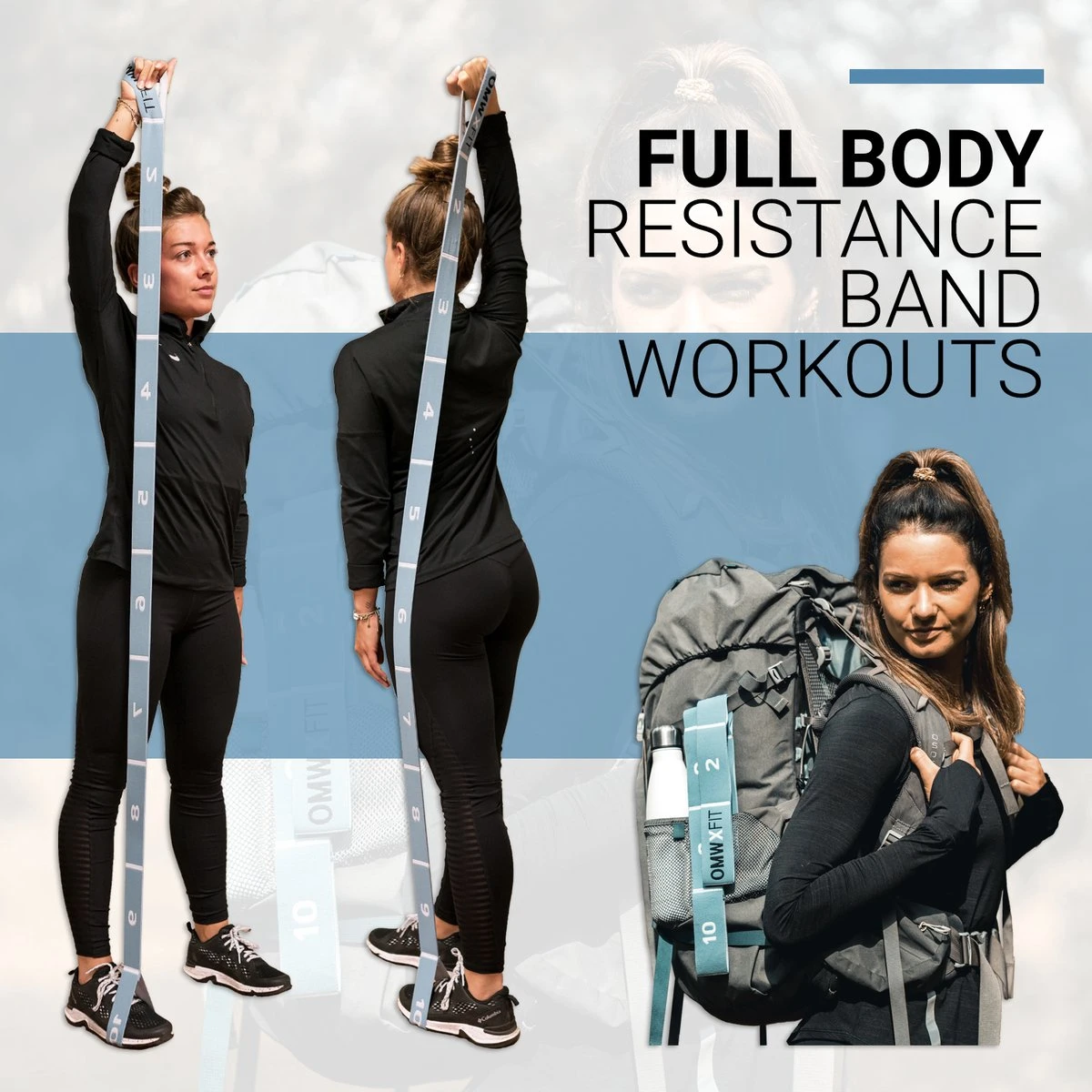 FITELASTIX® Premium Weerstandsband Lang - Full Body - Alles In 1 - Voor Elk Niveau - Resistance Band - Fitness Elastiek - Sport Elastiek Fitness - Met Handvatten - Inclusief Instructievideo's - Blauw 11 FITELASTIX® Premium Weerstandsband Lang - Full Body - Alles In 1 - Voor Elk Niveau - Resistance Band - Fitness Elastiek - Sport Elastiek Fitness - Met Handvatten - Inclusief Instructievideo's - Blauw - Afbeelding 9