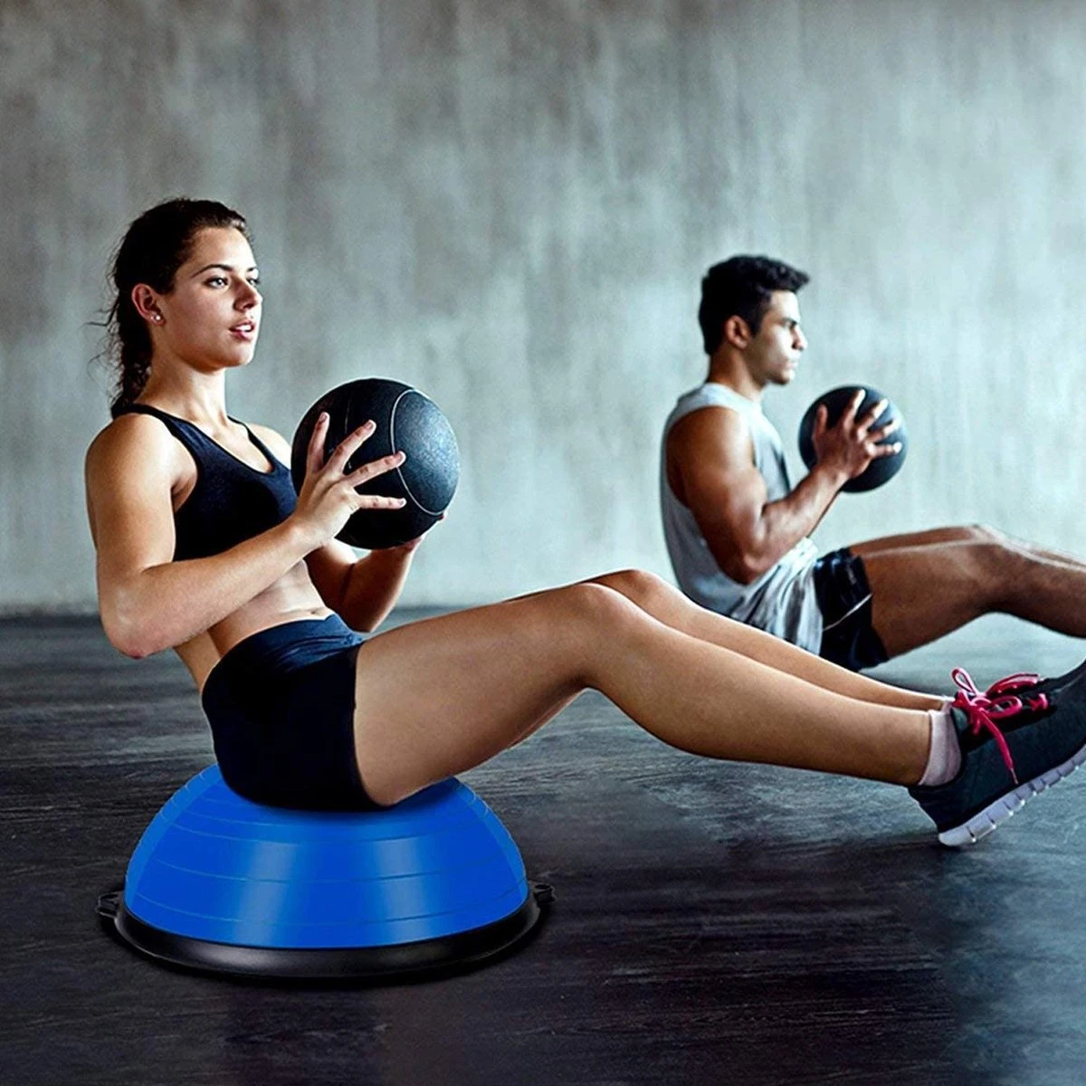 SWILIX ® Balanstrainer - Balance Board Met Weerstandsbanden - Balansbord Blauw 6 SWILIX ® Balanstrainer - Balance Board Met Weerstandsbanden - Balansbord Blauw - Afbeelding 4