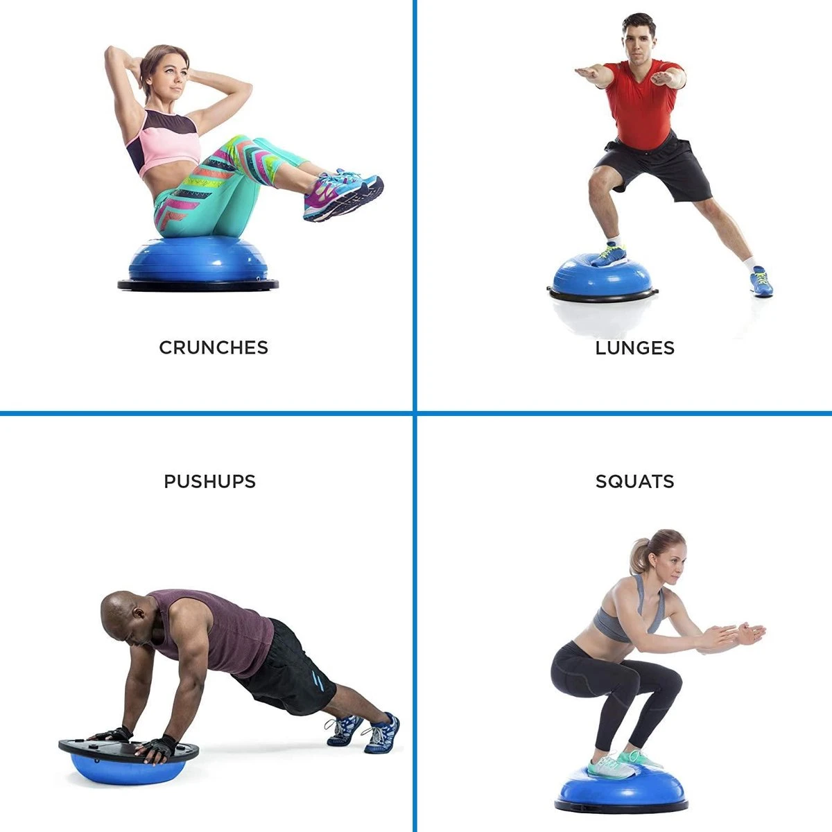 SWILIX ® Balanstrainer - Balance Board Met Weerstandsbanden - Balansbord Blauw 9 SWILIX ® Balanstrainer - Balance Board Met Weerstandsbanden - Balansbord Blauw - Afbeelding 7