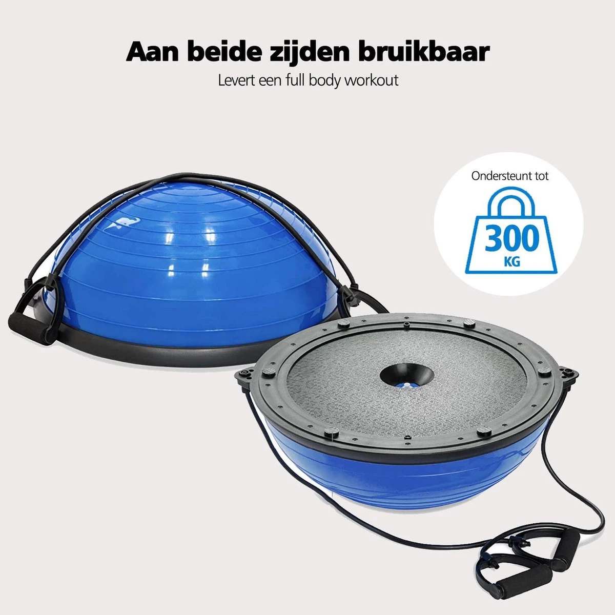 SWILIX ® Balanstrainer - Balance Board Met Weerstandsbanden - Balansbord Blauw 10 SWILIX ® Balanstrainer - Balance Board Met Weerstandsbanden - Balansbord Blauw - Afbeelding 8