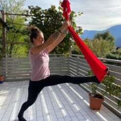 Therapeutische Hangmat YOGA ICON | Aerial Yoga | 280*150cm | Rood | Inclusief Handige Draagtas En 1 Plafondhaak | Workout | Training En Ontspanning | -Merkloos Winkel 1200x1200 3089
