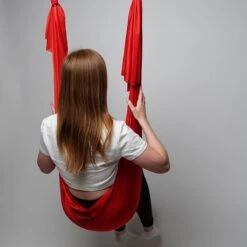 Therapeutische Hangmat YOGA ICON | Aerial Yoga | 280*150cm | Rood | Inclusief Handige Draagtas En 1 Plafondhaak | Workout | Training En Ontspanning | -Merkloos Winkel 1200x1200 3093