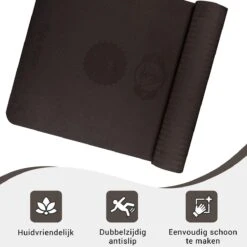 Yoga Mat Sportmat Fitnessmat Antislip Duurzaam Met Yoga Lessen - Zwart -Merkloos Winkel 1200x1200 3155