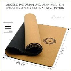 AGreenie Premium Yoga Mat Kurk 4mm / Antislip Yoga Mat Kurk Natuurlijk Rubber / Yoga Mat Natuurlijk Rubber Incl. Yoga Mat Draagriem, Massage Bal & E-Boek 12 AGreenie Premium Yoga Mat Kurk 4mm / Antislip Yoga Mat Kurk Natuurlijk Rubber / Yoga Mat Natuurlijk Rubber Incl. Yoga Mat Draagriem, Massage Bal & E-Boek -Merkloos Winkel 1200x1200 3160