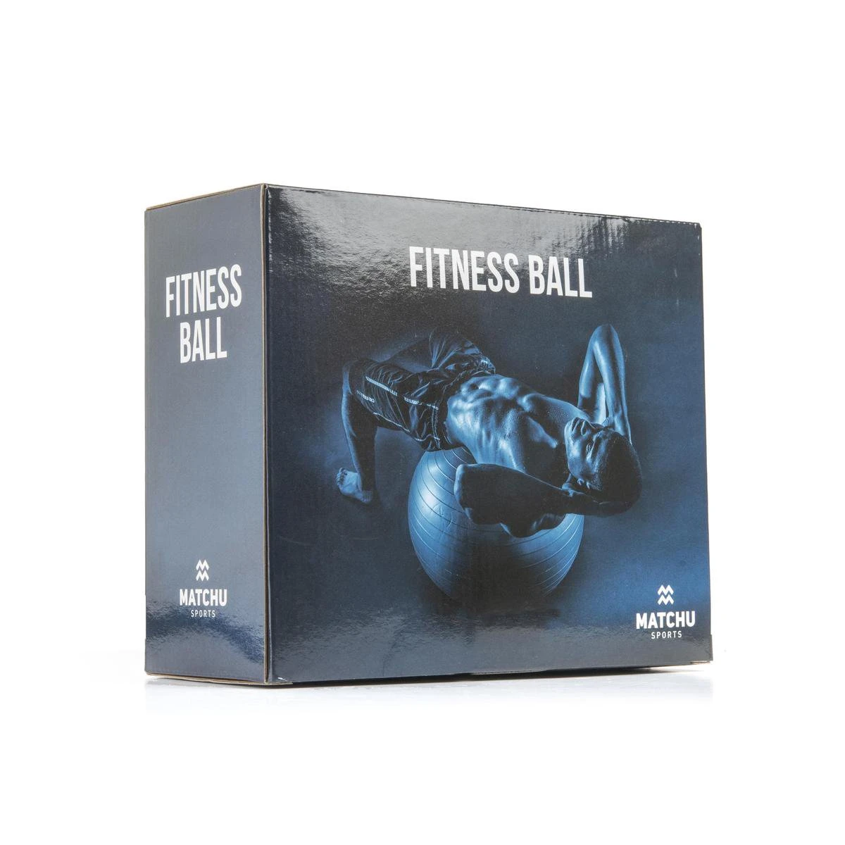 Fitnessbal - Anti Burst - Inclusief Pomp - Ø 85cm - Zwart 4 Fitnessbal - Anti Burst - Inclusief Pomp - Ø 85cm - Zwart - Afbeelding 2