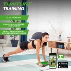 Tunturi Balans Bord - Balance Board - Met Handgrepen - Groen/Zwart - Incl. Gratis Fitness App -Merkloos Winkel 1200x1200 3173