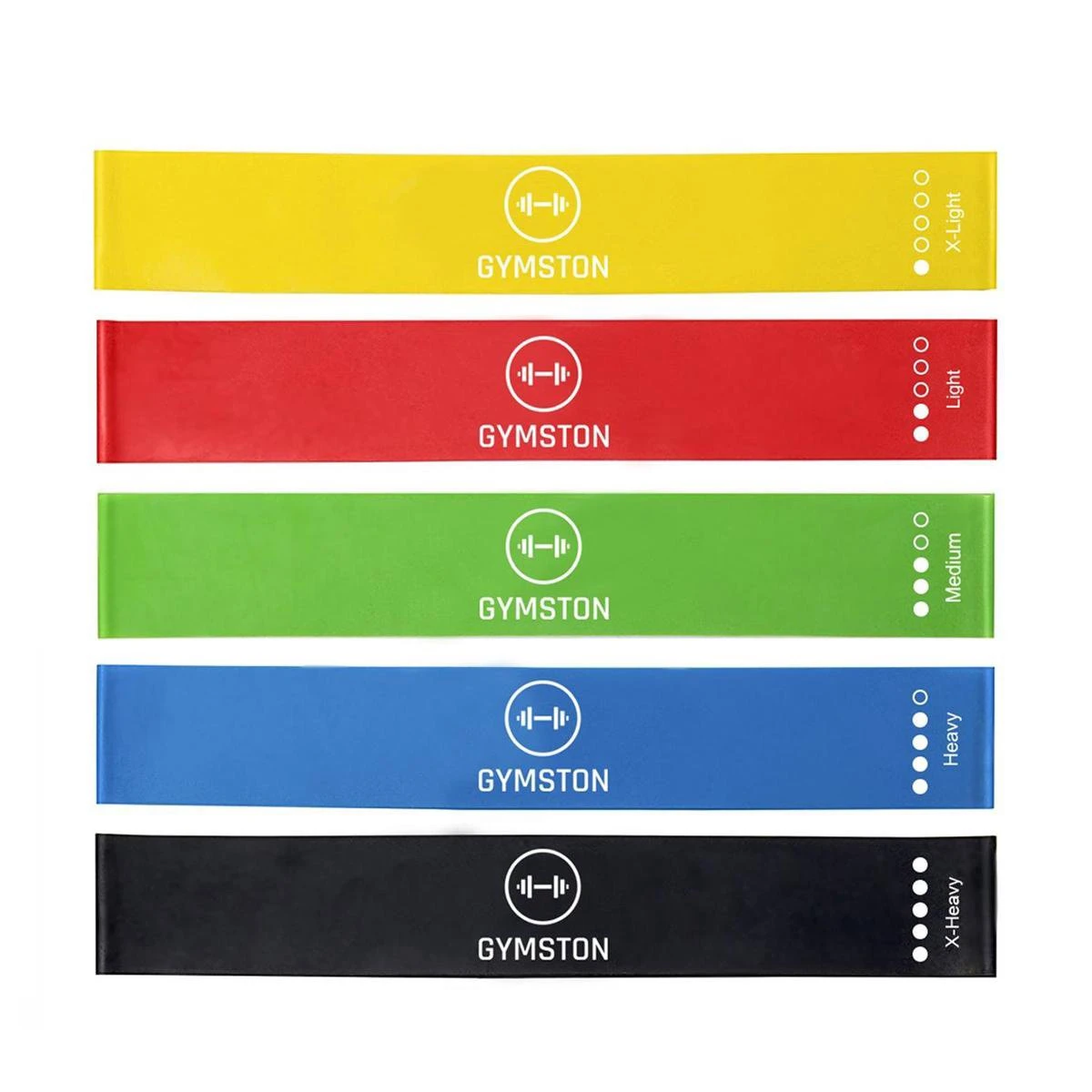 Gymston - 5 Sport Elastiek Banden Set/ Fitness Elastiek - Inclusief Draagtas En E-Book(pdf) + Handleiding Met Weerstandsbanden Oefeningen! 7 Gymston - 5 Sport Elastiek Banden Set/ Fitness Elastiek - Inclusief Draagtas En E-Book(pdf) + Handleiding Met Weerstandsbanden Oefeningen! - Afbeelding 5