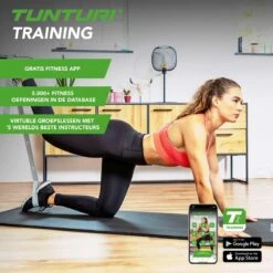 Tunturi Fitnessmat Met Draagtas - Yogamat - Sportmat Gemaakt Van Zacht NBR Materiaal - 180 X 60 X 1,5cm - Roze - Incl. Gratis Fitness App -Merkloos Winkel 1200x1200 3195