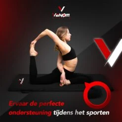 Venom Sports Fitnessmat – Professionele Opvouwbare Turnmat – Yoga – Yogamat – Extra Dikke Sportmat – Gymnastiekmat – L180xB60xH5cm – Zwart -Merkloos Winkel 1200x1200 3214