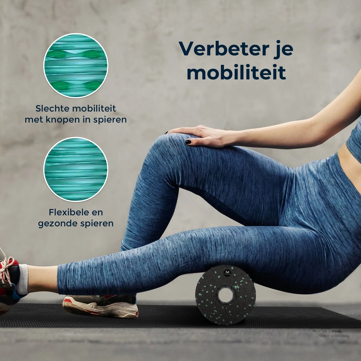 Massagerr® Box – Foamroller Set Met Triggerpoint Bal & Duo Massagebal – Massage Roller – Foam Roller – Fascia - Fitness - Massage Set – Incl. Stressbal 6 Massagerr® Box – Foamroller Set Met Triggerpoint Bal & Duo Massagebal – Massage Roller – Foam Roller – Fascia - Fitness - Massage Set – Incl. Stressbal - Afbeelding 4