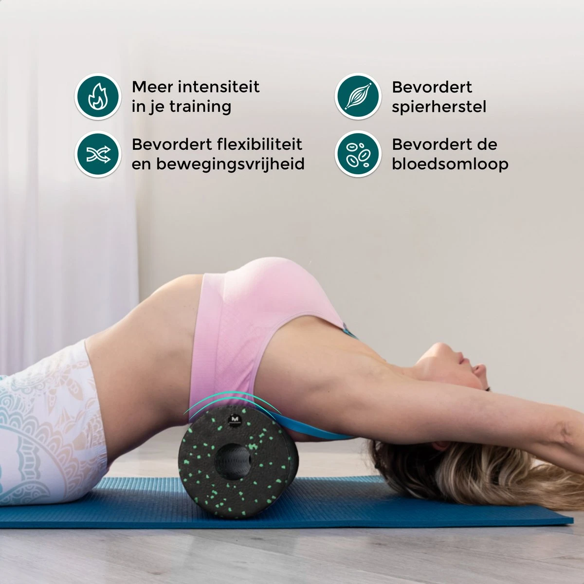 Massagerr® Box – Foamroller Set Met Triggerpoint Bal & Duo Massagebal – Massage Roller – Foam Roller – Fascia - Fitness - Massage Set – Incl. Stressbal 7 Massagerr® Box – Foamroller Set Met Triggerpoint Bal & Duo Massagebal – Massage Roller – Foam Roller – Fascia - Fitness - Massage Set – Incl. Stressbal - Afbeelding 5