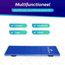 Premium Antislip Fitness Mat Extra Dik (5cm) - 180cm Lange XL Sportmat - Yoga Mat Opvouwbaar Met Tas | Vitalic -Merkloos Winkel 1200x1200 3260