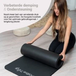 Yoga Mat Sportmat Fitnessmat Antislip NBR - 1 Cm Zwart 16 Yoga Mat Sportmat Fitnessmat Antislip NBR - 1 Cm Zwart -Merkloos Winkel 1200x1200 3264