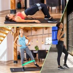 Tunturi Fitnessmat Met Draagtas - Yogamat - Sportmat Gemaakt Van Zacht NBR Materiaal - 180 X 60 X 1,5cm - Blauw - Incl. Gratis Fitness App -Merkloos Winkel 1200x1200 3269