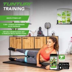 Tunturi Fitnessmat Met Draagtas - Yogamat - Sportmat Gemaakt Van Zacht NBR Materiaal - 180 X 60 X 1,5cm - Blauw - Incl. Gratis Fitness App -Merkloos Winkel 1200x1200 3273