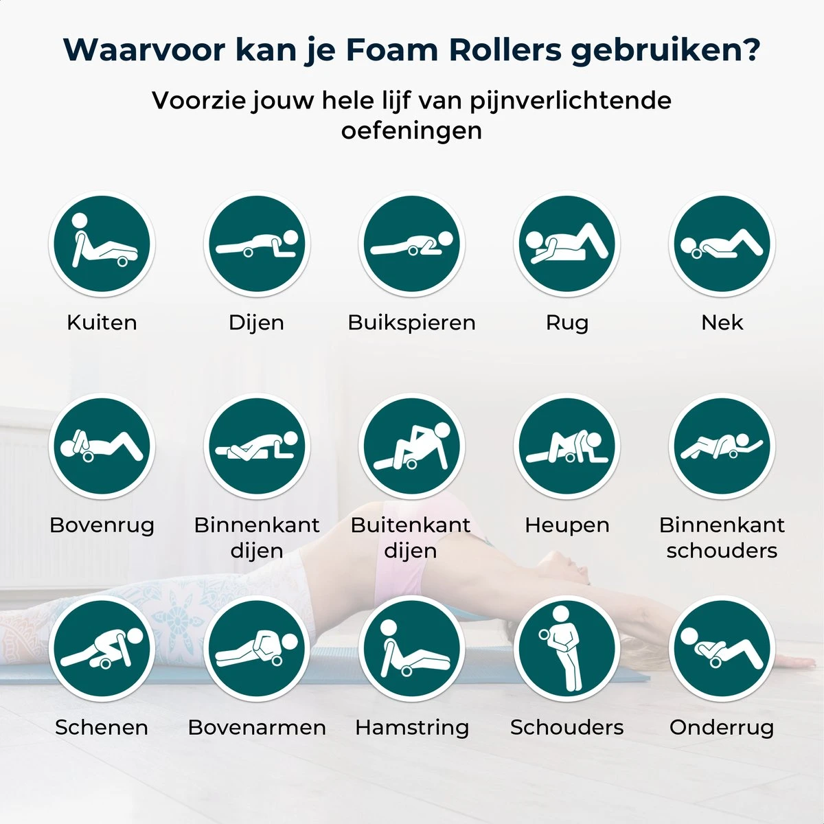 Massagerr® Box – Foamroller Set Met Triggerpoint Bal & Duo Massagebal – Massage Roller – Foam Roller – Fascia - Fitness - Massage Set – Incl. Stressbal 10 Massagerr® Box – Foamroller Set Met Triggerpoint Bal & Duo Massagebal – Massage Roller – Foam Roller – Fascia - Fitness - Massage Set – Incl. Stressbal - Afbeelding 8