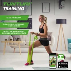 Tunturi Weerstandsband - Medium Weerstand - Fitness Elastiek - Groen - Incl. Gratis Fitness App -Merkloos Winkel 1200x1200 3349