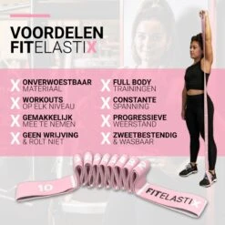 FITELASTIX® Premium Weerstandsband Lang - Voor Elk Niveau - Alles In 1 - Full Body - Resistance Band - Fitness Elastiek - Sport Elastiek Fitness - Met Handvatten - Inclusief Instructievideo's - Roze 17 FITELASTIX® Premium Weerstandsband Lang - Voor Elk Niveau - Alles In 1 - Full Body - Resistance Band - Fitness Elastiek - Sport Elastiek Fitness - Met Handvatten - Inclusief Instructievideo's - Roze -Merkloos Winkel 1200x1200 3352