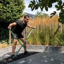 FITELASTIX® Premium Weerstandsband Lang - Alles In 1 - Full Body - Voor Elk Niveau - Resistance Band - Fitness Elastiek - Sport Elastiek Fitness - Met Handvatten - Inclusief Instructievideo's - Groen -Merkloos Winkel 1200x1200 3385