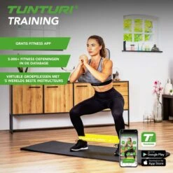 Tunturi 4 Weerstandsbanden Set - Mini Power Body Band - Weerstandsband - Fitness Elastiek - Fitnessband - Trainingsband - Gymnastiekband - Incl. Gratis Fitness App -Merkloos Winkel 1200x1200 3425